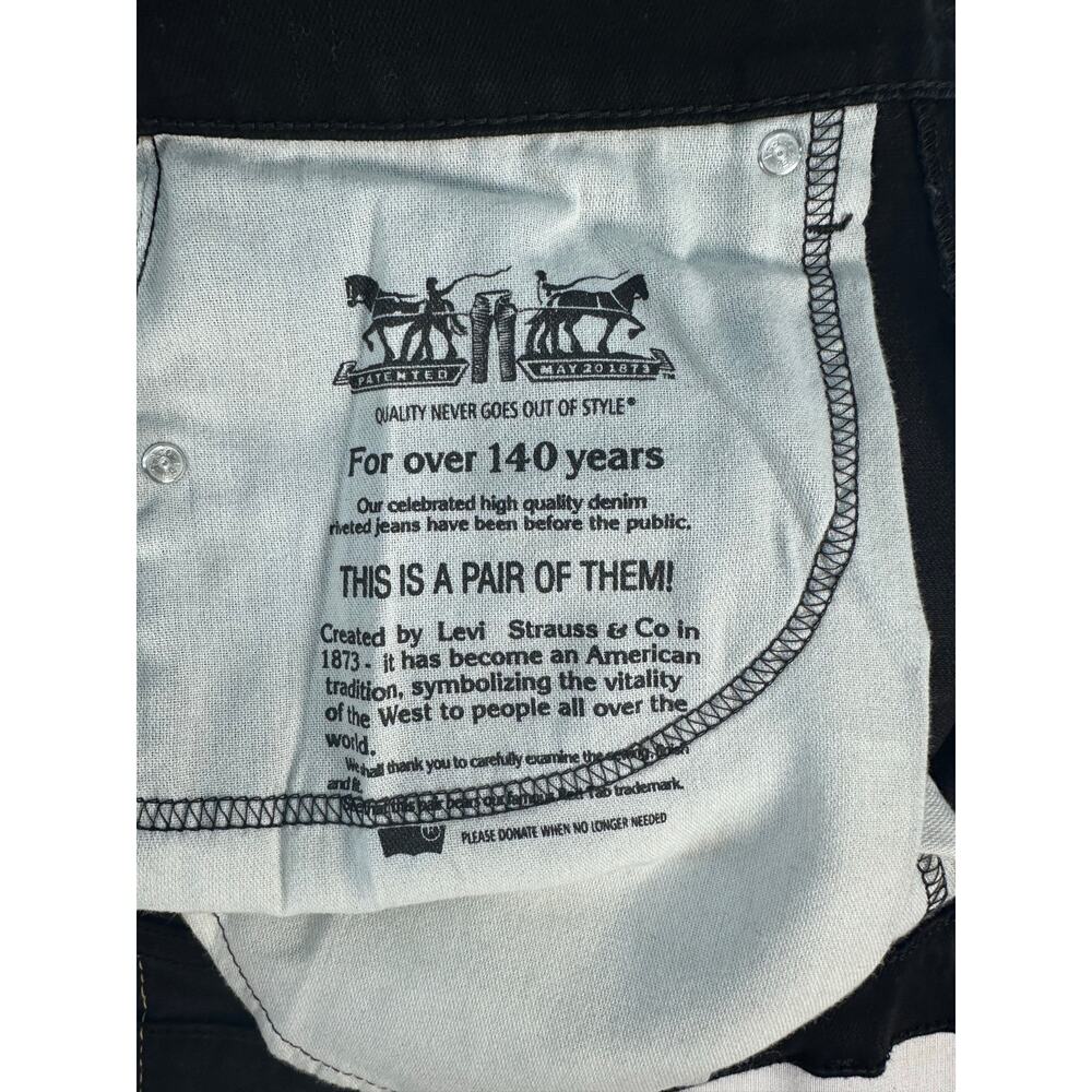 Levi Strauss Men's sz 32x32 Black 559 Mid Rise Cotton Stretch Straight Leg - Picture 7 of 11